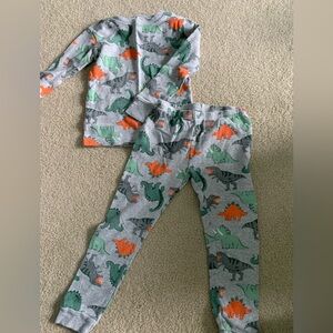 Child of Mine Dinosaur Pajama Set - Gray, Green, and Orange